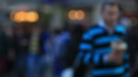 Unrecognizable crowd, people walking Stock Footage 36901878