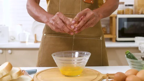 Unrecognizable face of professional Oriental chef freelancer prepare ingred.. Stock Footage 254693815