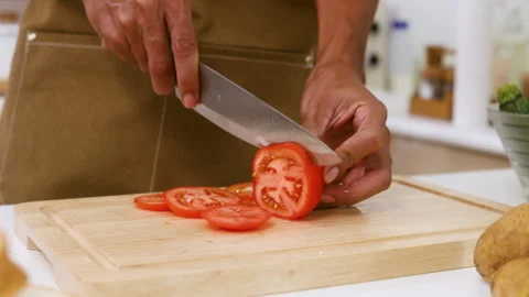 Unrecognizable face of professional Oriental chef freelancer prepare ingred.. Stock Footage 254777763