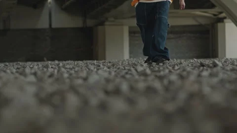 Unrecognizable Guy in Baggy Jeans Walking Towards Camera Stock Footage 247171045