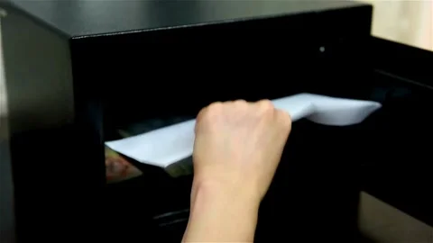 Unrecognizable lady enjoying dollar banknotes in hands. business, finance, Stock-Footage 336261459