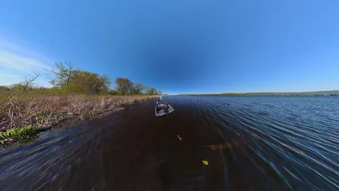 Unrecognizable man casting rod and spinning fishing reel on small fishing b.. Stock Footage 341780082