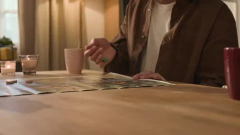 Unrecognizable Man Throwing Dice, Playing Board Game Stock-Footage 303052528