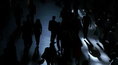 Unrecognizable people commuting in the city Video stock 66245728