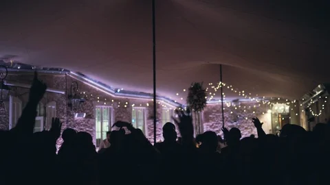 Unrecognizable people dancing Stock Footage 100638849