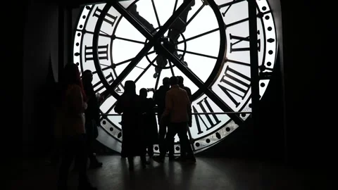 Unrecognizable people overlooking Paris. Stock Footage 317119937