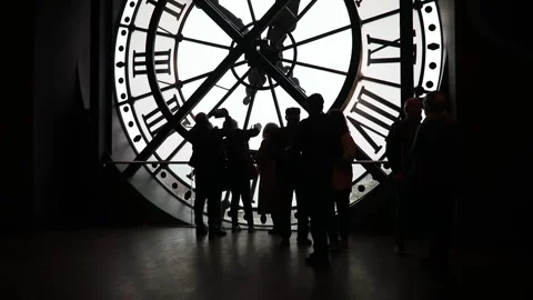 Unrecognizable people overlooking Paris. Stock Footage 317119941