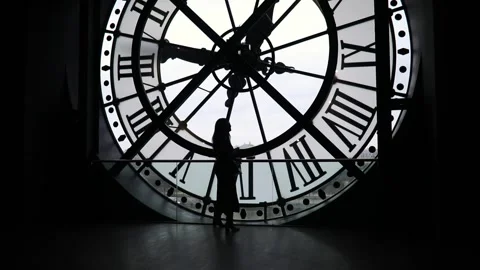 Unrecognizable people overlooking Paris. Stock Footage 317119944