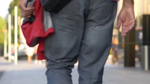 Unrecognizable people on the street.  Stock Footage 67866676