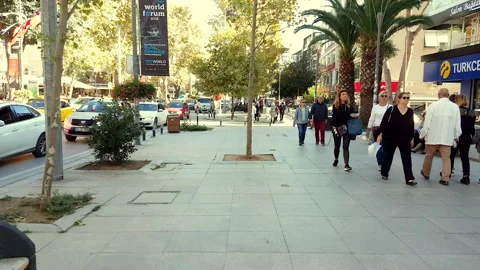 Unrecognizable people walking on the street on their leisure times Stock Footage 132803553