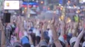 Unrecognizable people yoga anonymous crowd hands public city space outdoors 4k or 4k+ Resolution
