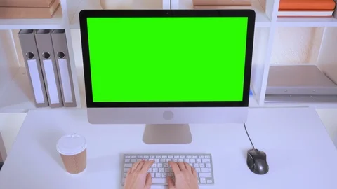 Unrecognizable person works in office Stock Footage 88324872