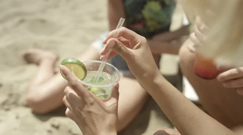 Unrecognizable portrait of young mixed race girls having great time. Stock Footage 65519360
