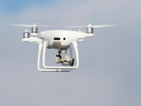 Unrecognizable quadrupter in flight Stock Photos