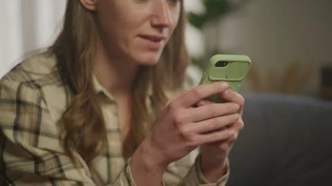 Unrecognizable Student Using Smartphone Close Up 스톡 동영상 278681644