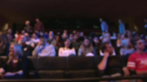 Unrecognizable Theater Audience Video stock 54317805