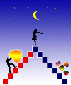 Unrequited Love Stock Illustration