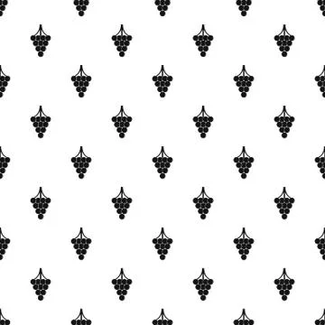 Unripe grape pattern seamless vector Stock Illustration