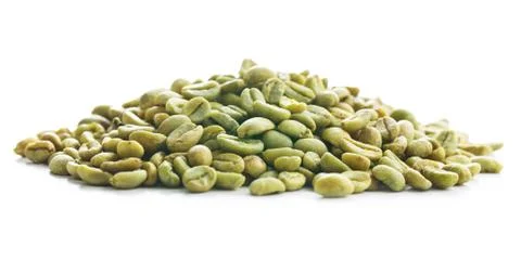 Unroasted coffee beans Stock Photos