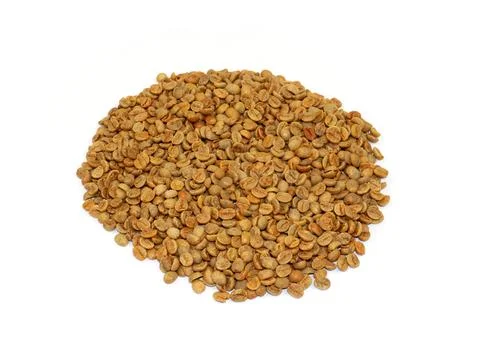 Unroasted coffee beans Stock Photos