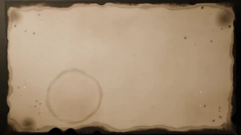 Unrolling cylindrical scroll after roll shift, revealing aged parchment on dark Stock Footage 340268243