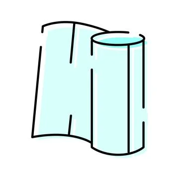 Unrolling scroll document vector icon illustration Illustrazione stock