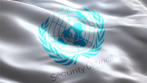 UNSC Flag Stock Footage 235854728