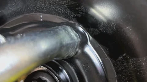 Unscrewing lug nut horizontal Stock Footage 305261029