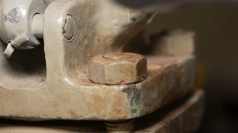 Unscrewing the nut Stock Footage 169835493