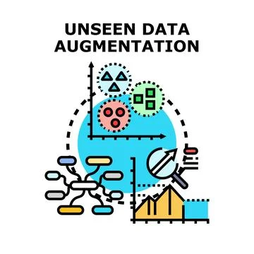 Unseen data augmentation process vector concept Stock Illustration