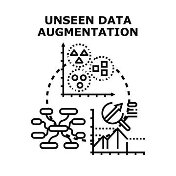 Unseen data augmentation process vector concept Stock Illustration