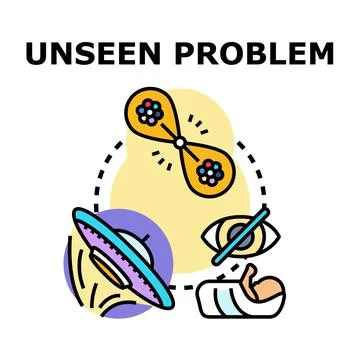 Unseen problem concept idea for solving issues 库存插图
