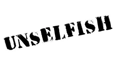 Unselfish rubber stamp Stock Illustration
