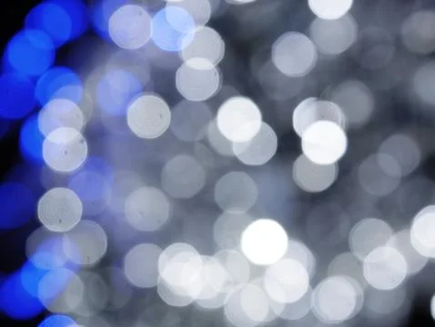 Unsharp bulbs of Christmas decorations Stock Photos
