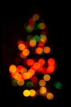 Unsharp Christmas tree Stock Photos