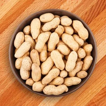 Unshelled Peanuts Closeup Stock-Fotos