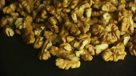Unshelled walnuts Stock Footage 33150076