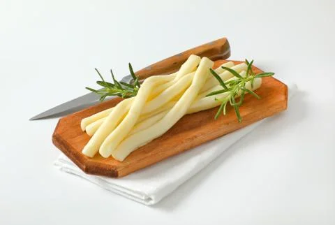 Unsmoked string cheese 스톡 사진