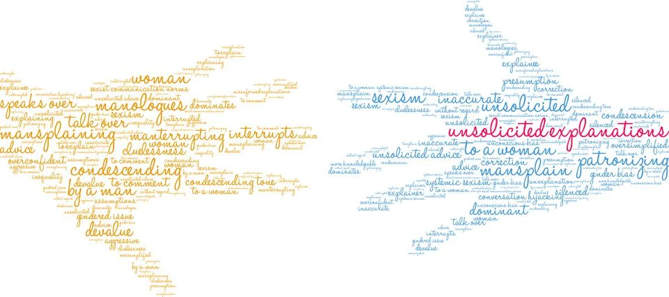 Unsolicited Explanations word cloud 스톡 일러스트
