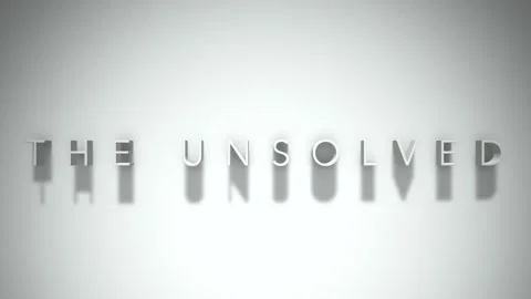 The unsolved 3D title animation white text on a white background Stock Footage 298375023