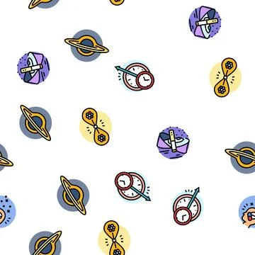 Unsolved mysteries question seamless pattern vector Stock Illustration