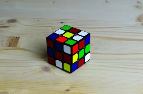 Unsolved rubik's cube Stock Photos