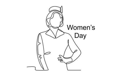 Unsolved women's problems Stock Illustration