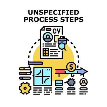 Unspecified business process steps workflow development icon Stock Illustration
