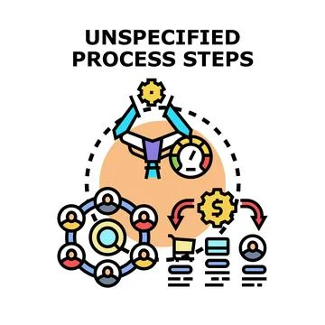 Unspecified business process steps workflow optimization Иллюстрация