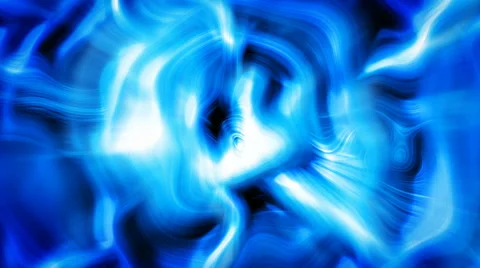 Unstable hyperspace, Abstract blue light flows, background Video stock 48952100