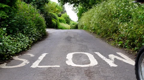 Unsteady Cyclist Stock Footage 39076469