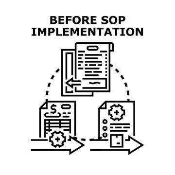Unstructured process creating complexities before sop implementation イラスト素材