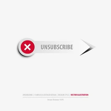 Unsubscribe button Stock Illustration