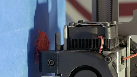 Unsuccessful production with 3d printer Stock-Footage 91155890